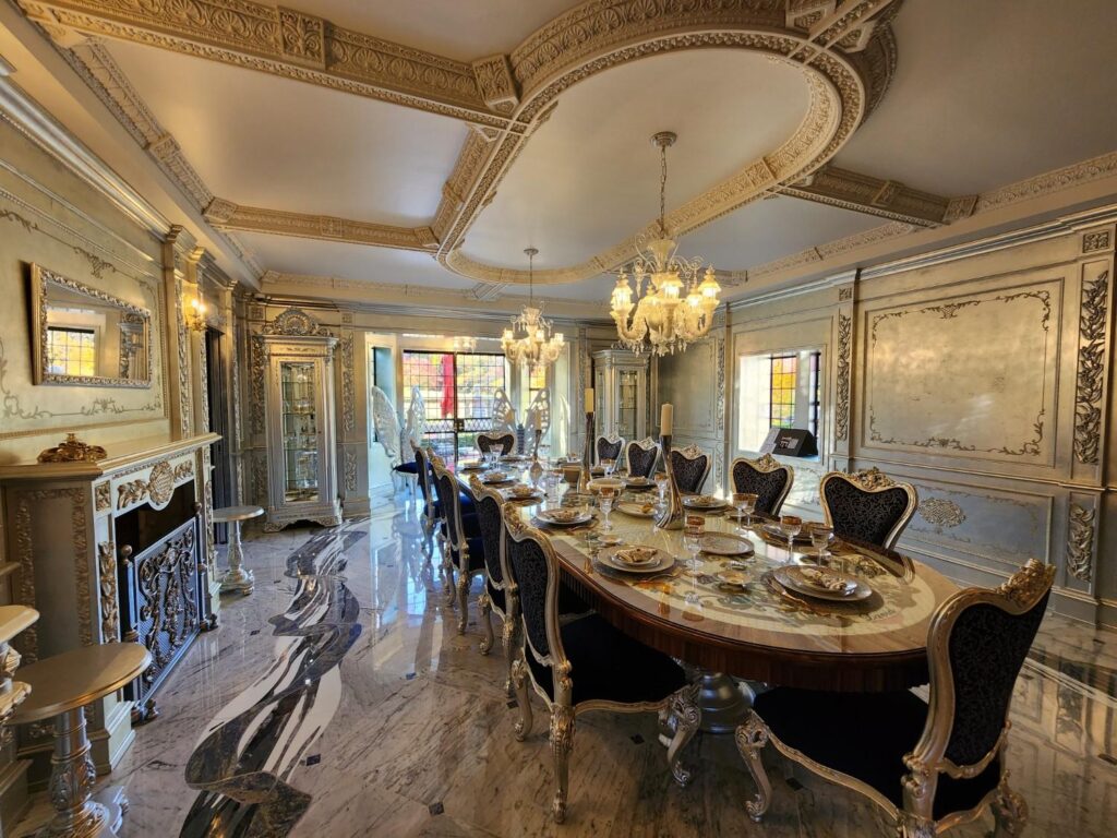 Natural light through dining room windows by Andrea D'Alessio